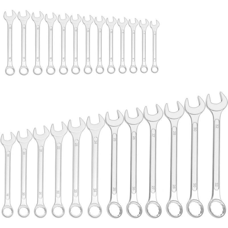 Klucze płasko-oczkowe 25el. KD10920