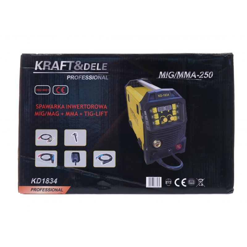 Spawarka inwertorowa mig/mag + mma +tig-lift KD1834