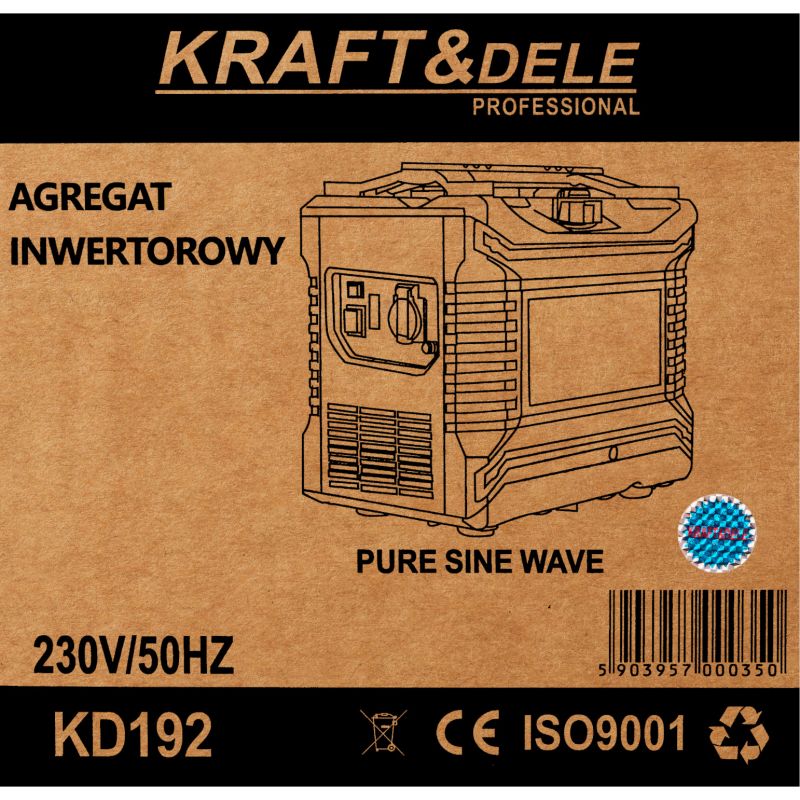 Invertorový generátor 1500W KD192