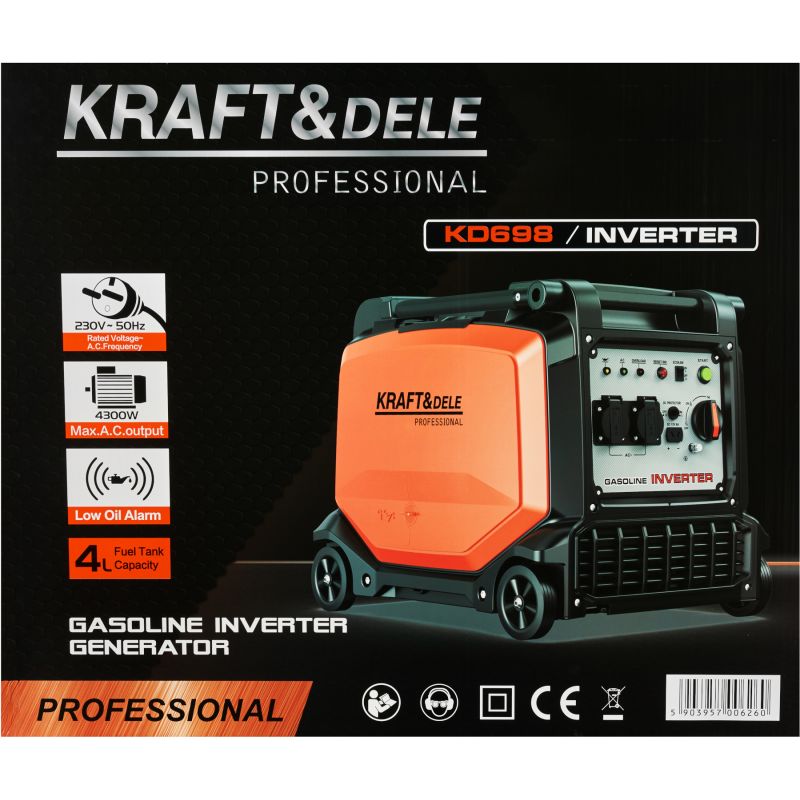 Invertorový generátor 4 kW / 4,3 kW KD698