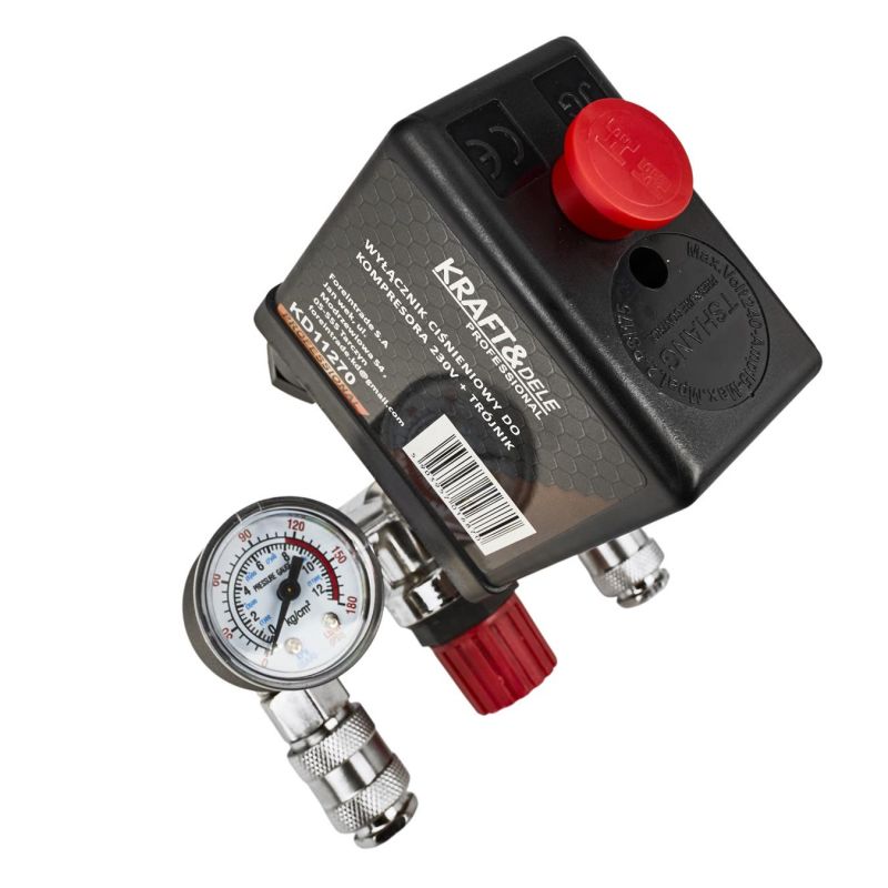 Tlakový spínač pre kompresor, 8 barov, 230 V, KD11270