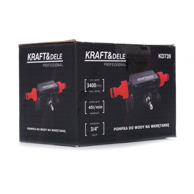 Pompa do wody na wkrętarkę 45l / min / 3/4" KD739