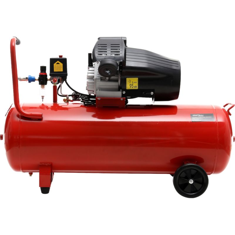 Olejový kompresor 100L 2 valce KD1480 + separátor