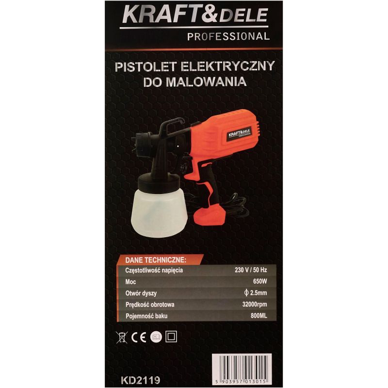 Pistolet do malowania 650W KD2119