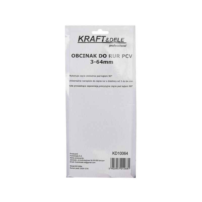 Nožnice na PVC rúry 3-64 mm KD10064