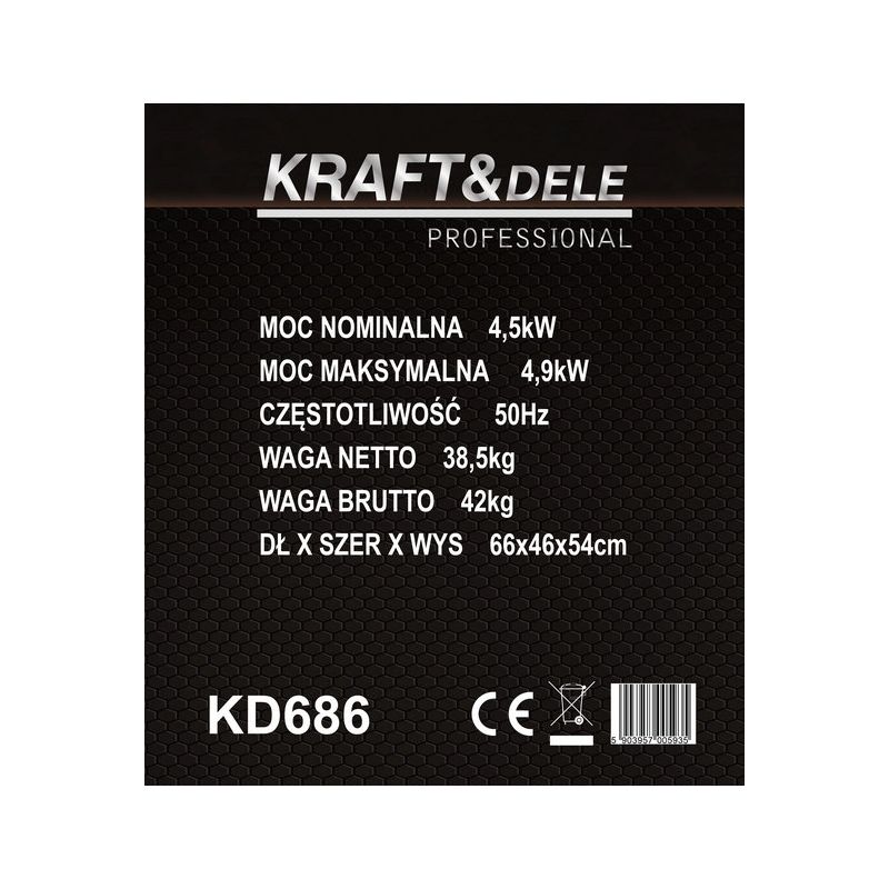 Invertorový generátor 4,5 kW / 4,9 kW KD686