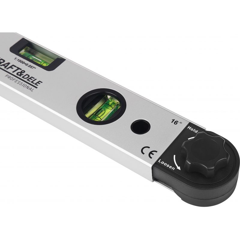 Kątomierz elektr. z poziomnica LCD 400 mm KD3561