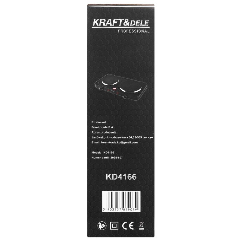 Elektrický sporák 2600W 155+185mm KD4166