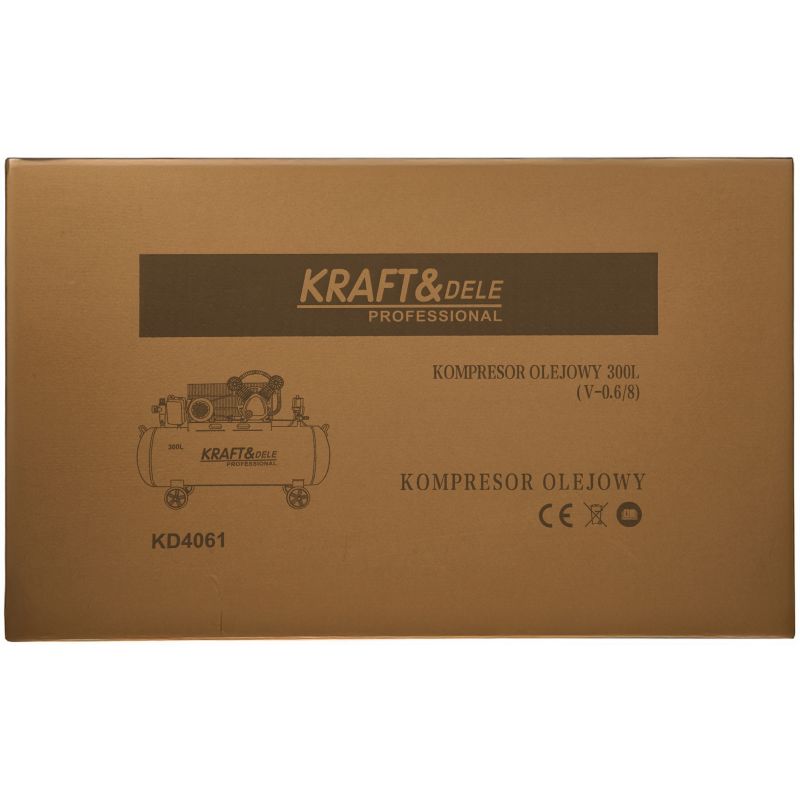 Olejový kompresor 300L, 2 valce, KD4061