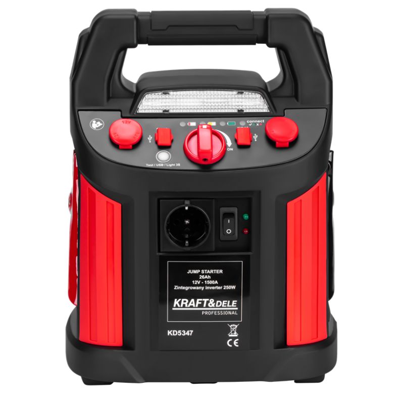 Jump-starter 1200/700A 26Ah 12V inwerter KD5347