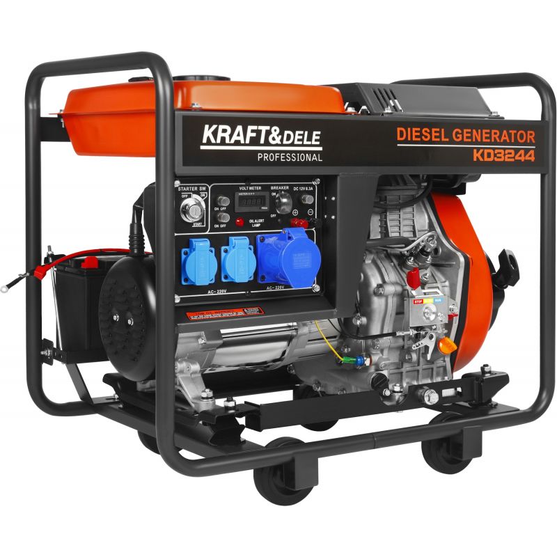 Generátor 7kW Diesel 230V 32A KD3244