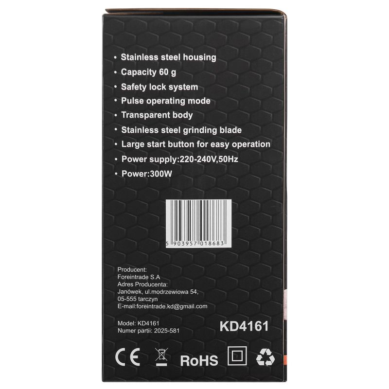 Mlynček na kávu 60G 300W KD4161