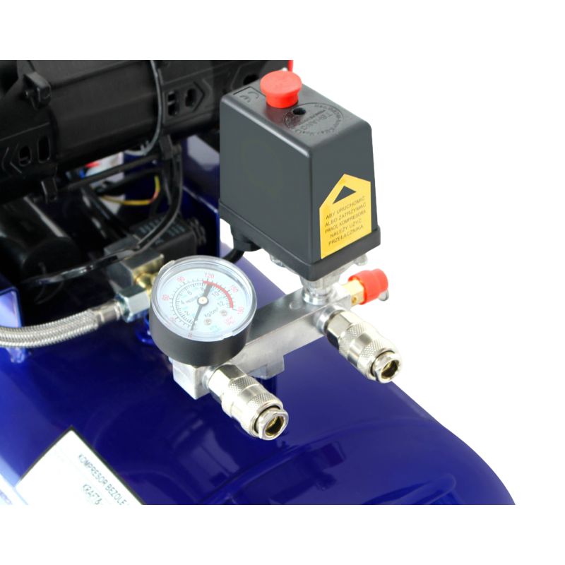 Kompresor bezolejowy niebieski 120L 4 tłoki 400V 7kW KD4095
