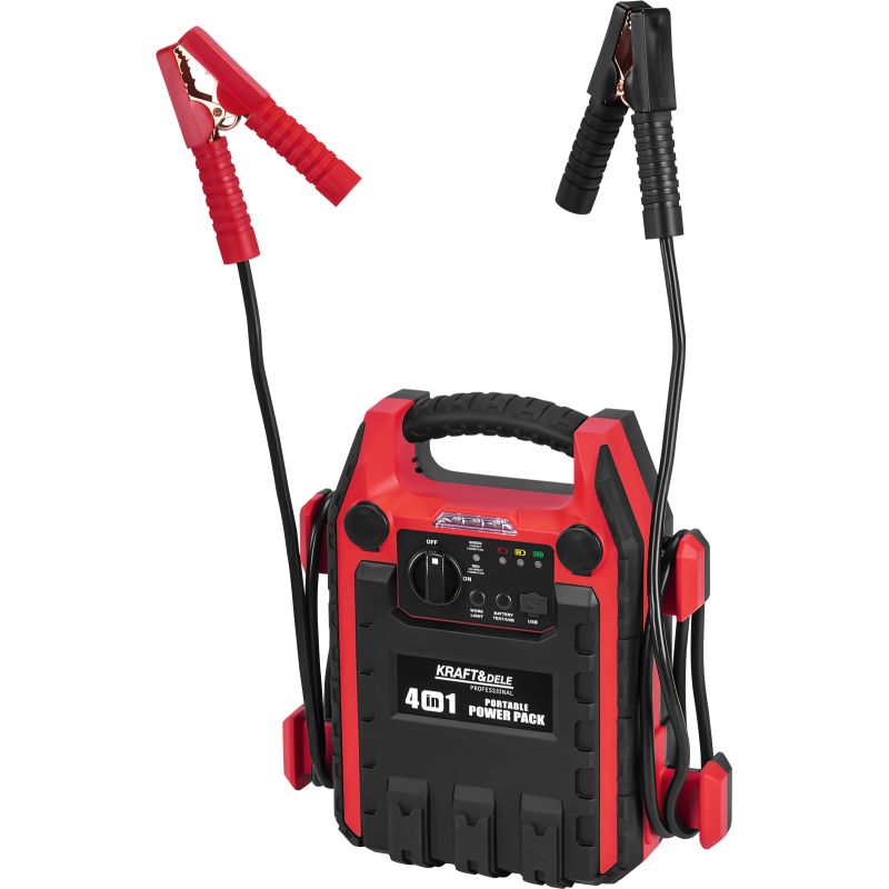 Jump-starter 4w1 1200/600A 22Ah 12V + oświetlenie + kompresor KD5346