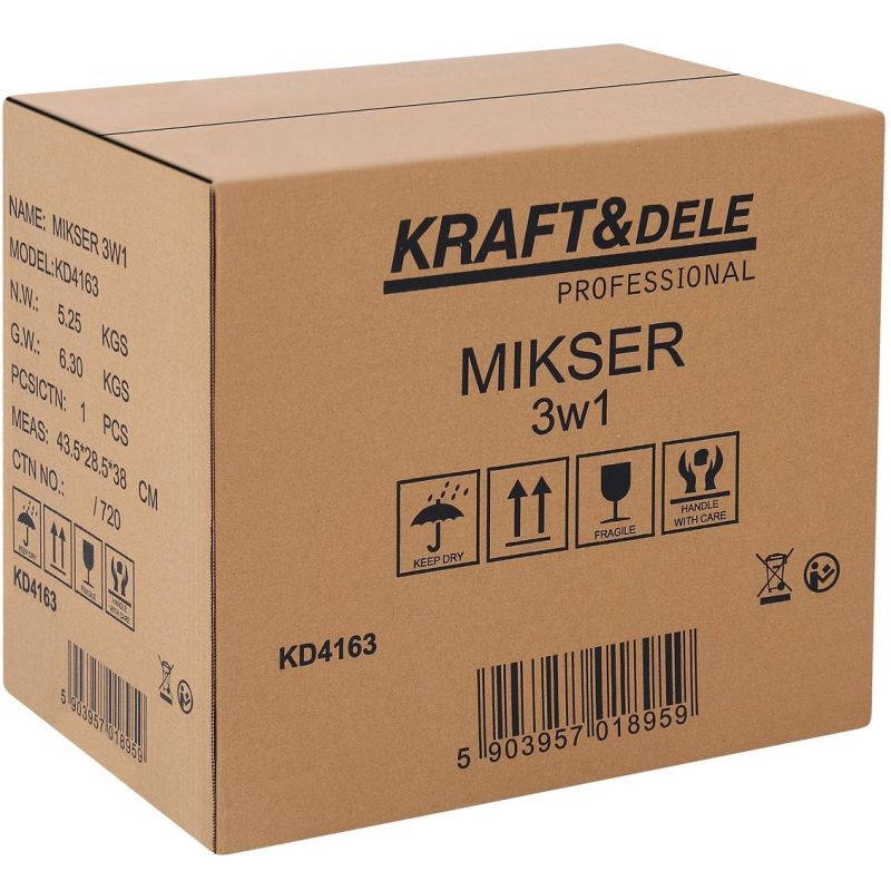 Planetárny miešač 6L 2500W KD4163