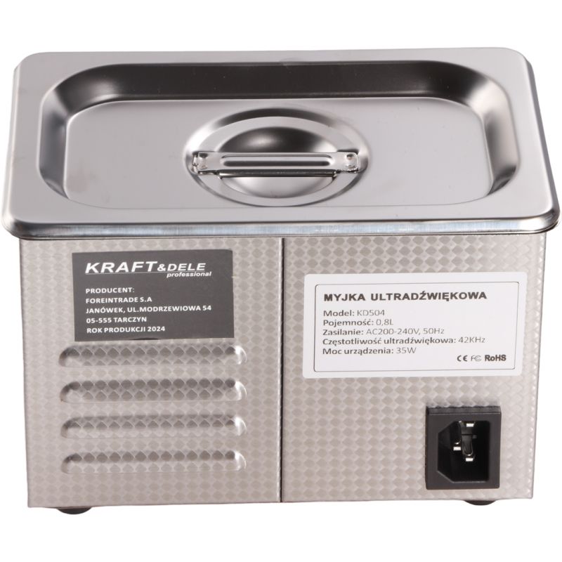 Myjka ultradźwiękowa 0,8L KD504