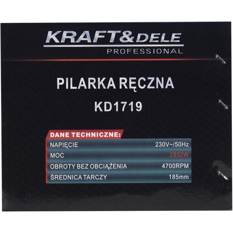 Pilarka ręczna tarczowa 2850W laser KD1719
