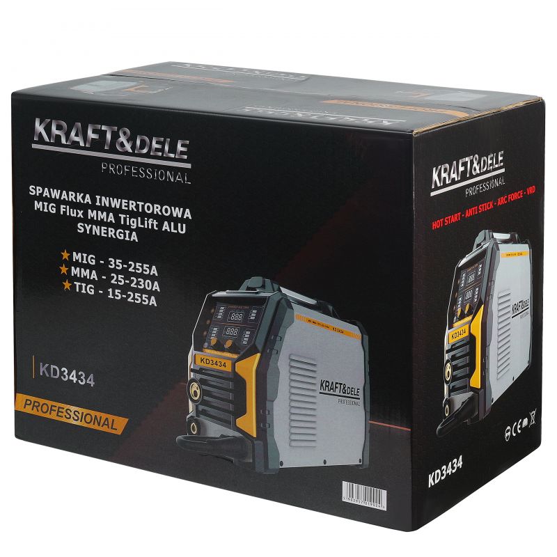 Spawarka inwertorowa MIG Flux MMA TigLift SYNERGIA KD3434