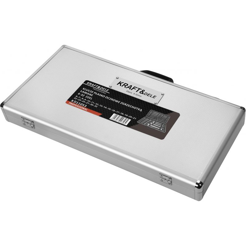 Klucze płasko-oczkowe z grzechotką łamane 6-32 22el. KD11053