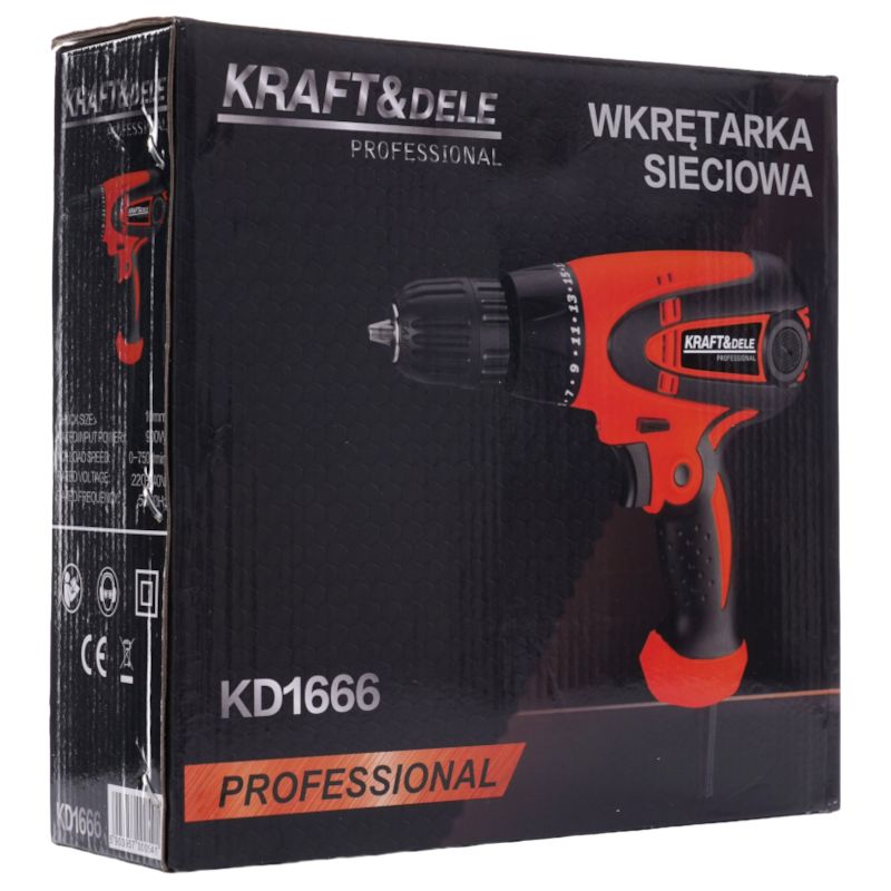 Wkrętarka wiertarka sieciowa 900W KD1666