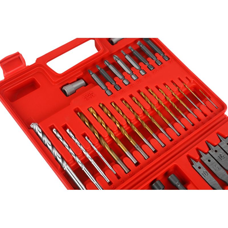 Zestaw wierteł, bitów, nasadek 57 el. KD11272