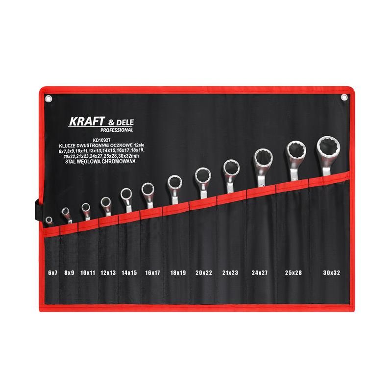 Klucze dwustronnie-oczkowe 12el. KD10927