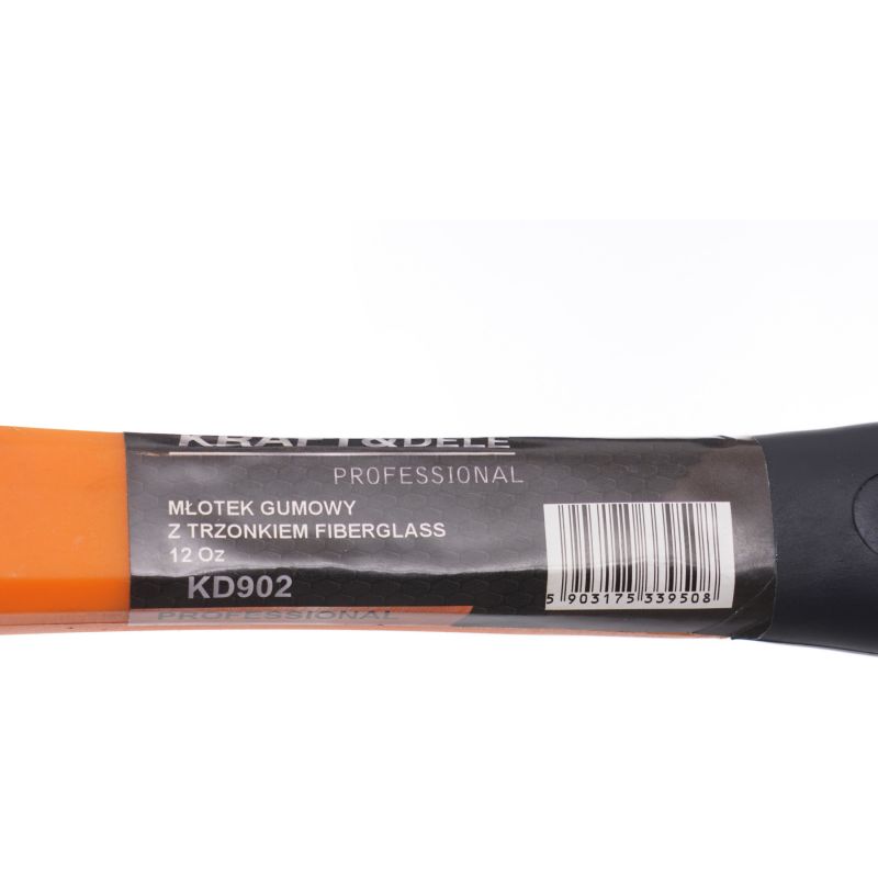 Młotek gumowy z rączką fiberglass KD902