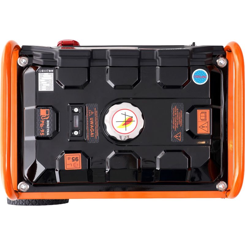 Agregát generuje 3500 W, napätie 12/230 V / 380 V, model KD163