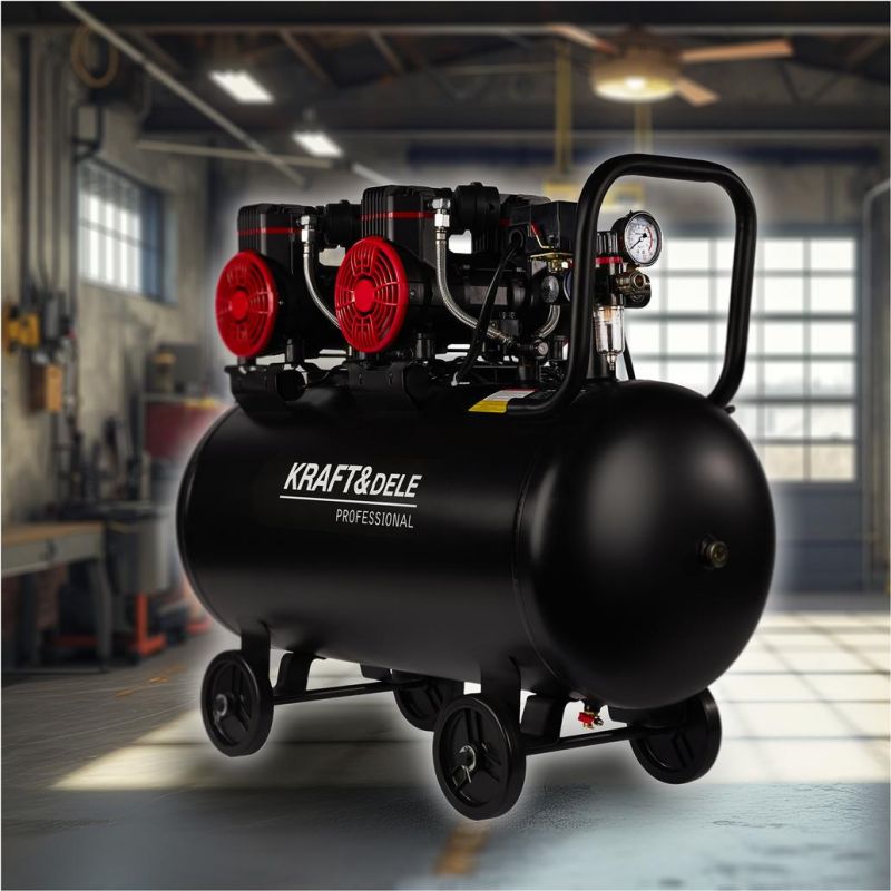 Kompresor bezolejowy 100L / 1450W x 2 KD1392