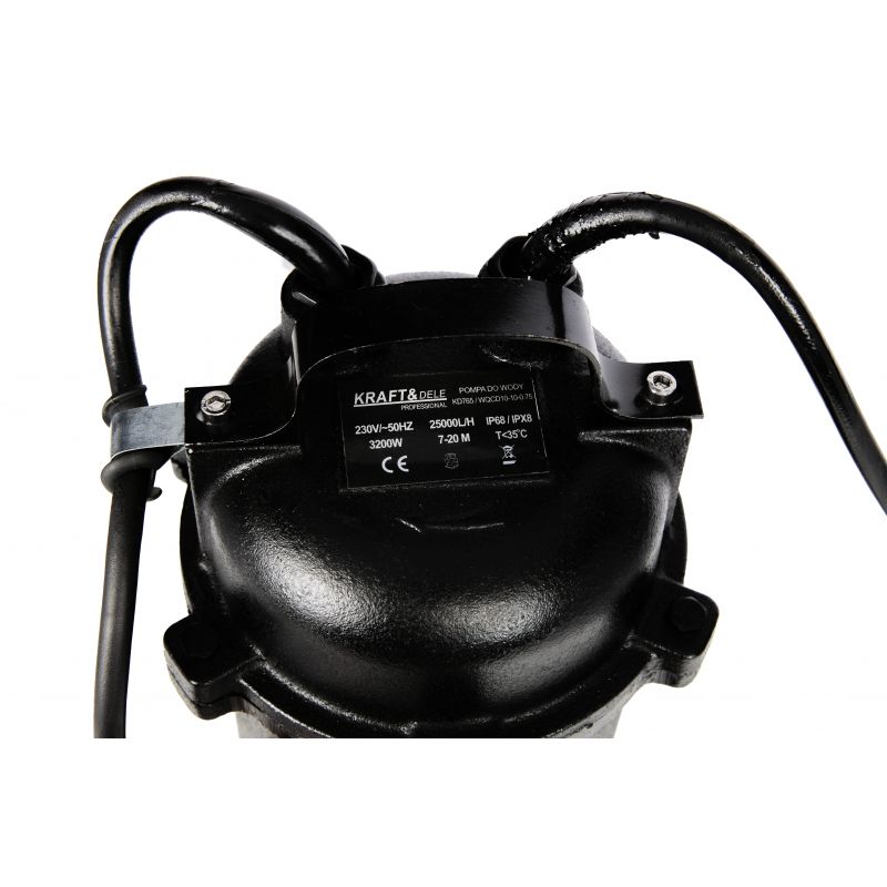 Pompa zatapialna do wody z rozdrabniaczem i pływakiem 3200W KD765