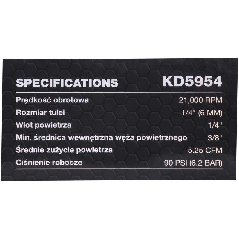 Szlifierka pneumatyczna kątowa KD5954