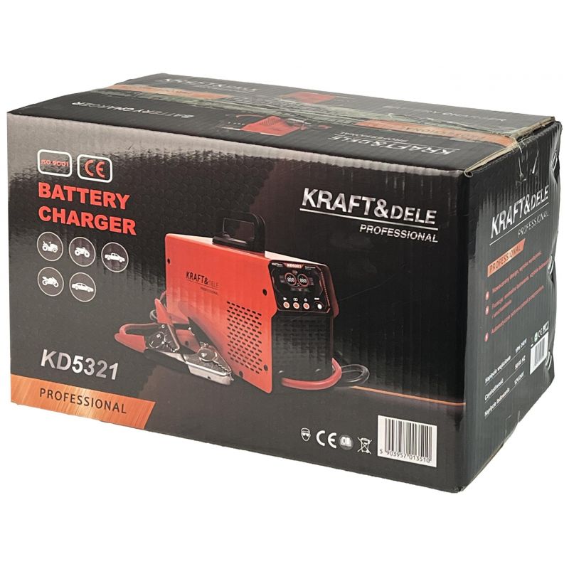 Prostownik z rozruchem 12/24V 50-800Ah 80A rozruch 600A KD5321