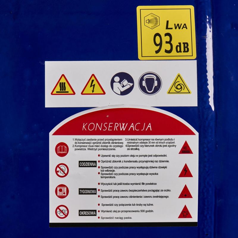 Kompresor Olejowy 500L / 3 tłoki / 400V KD4062