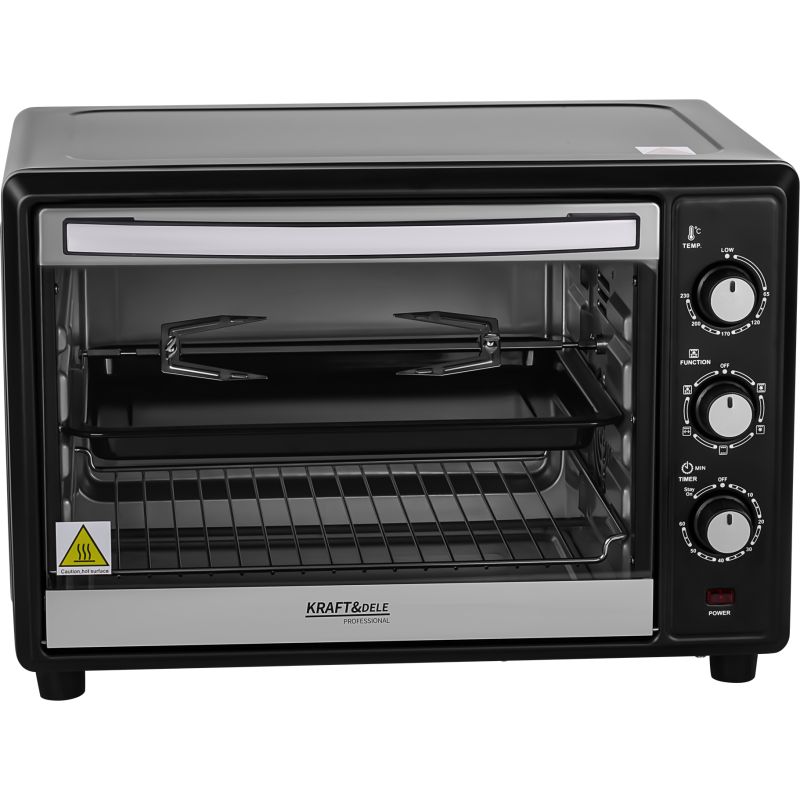 Elektrický sporák 45L 2000W funkcia ražňa+príslušenstvo KD4134