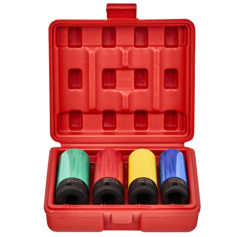 Nasadki udarowe 4el. 1/2" L:79 KD11751