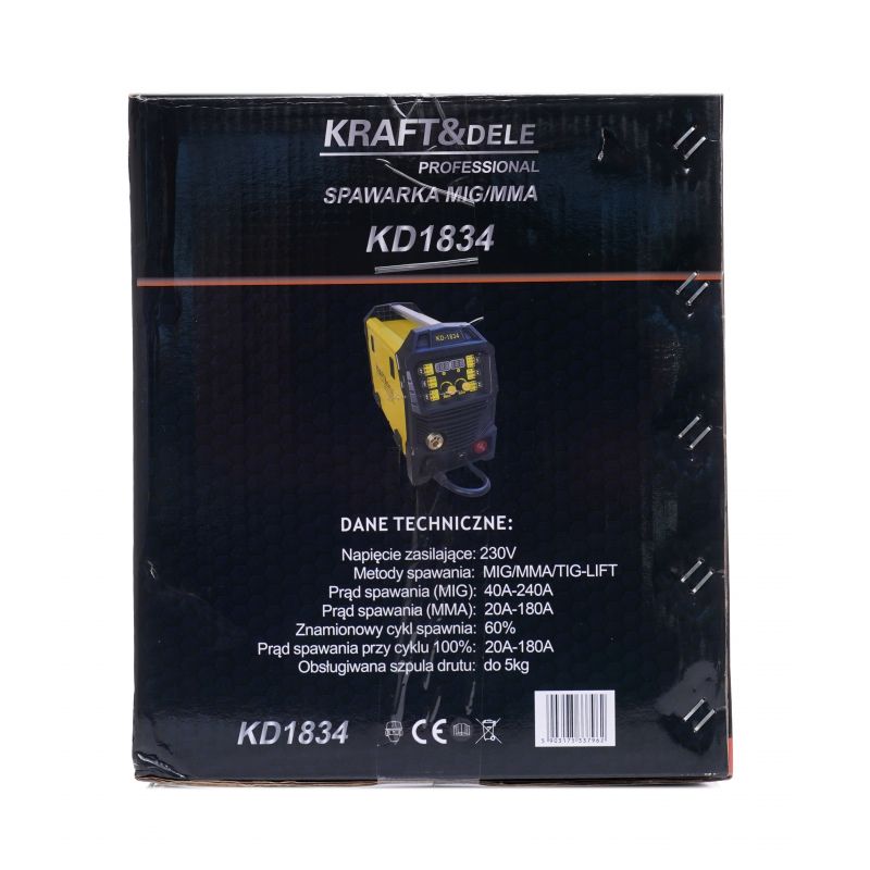Spawarka inwertorowa mig/mag + mma +tig-lift KD1834