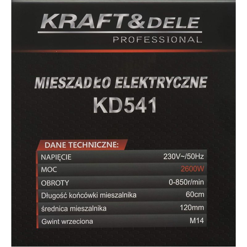 Mieszadło elektryczne 2600W KD541