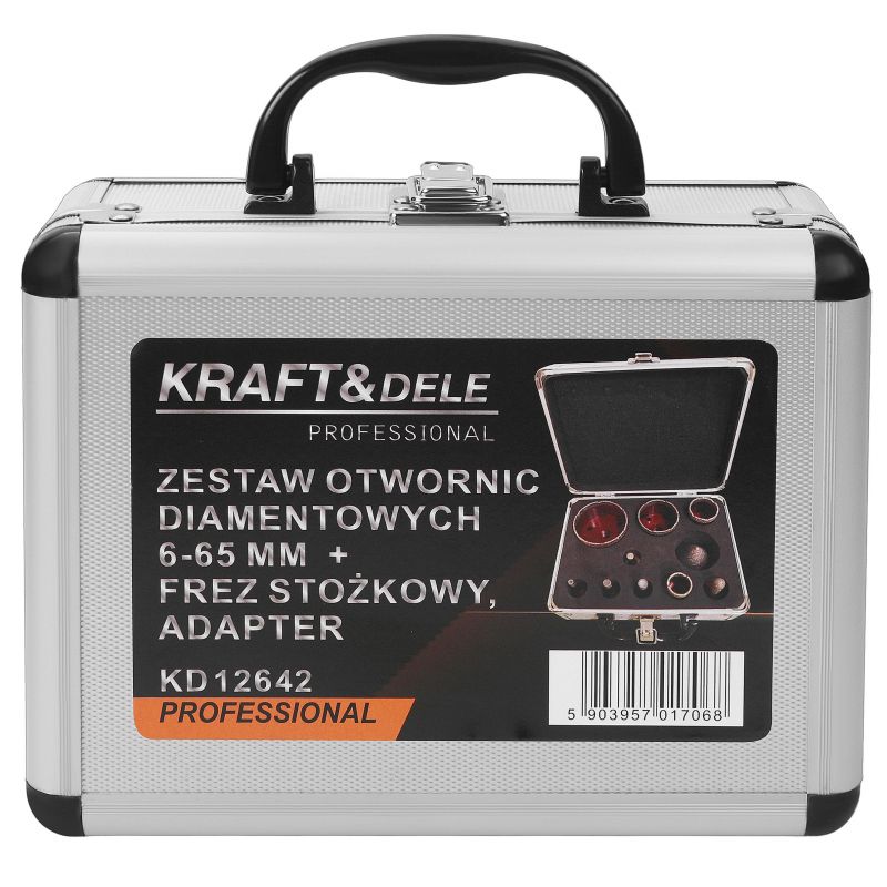 Zest. otwornic diamentowych+frez stożkowy KD12642