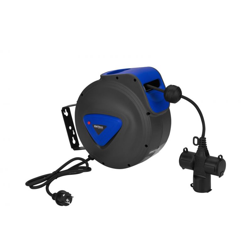 Przedłużacz ze zwijaczem 3x1,5mm 15m KD4046