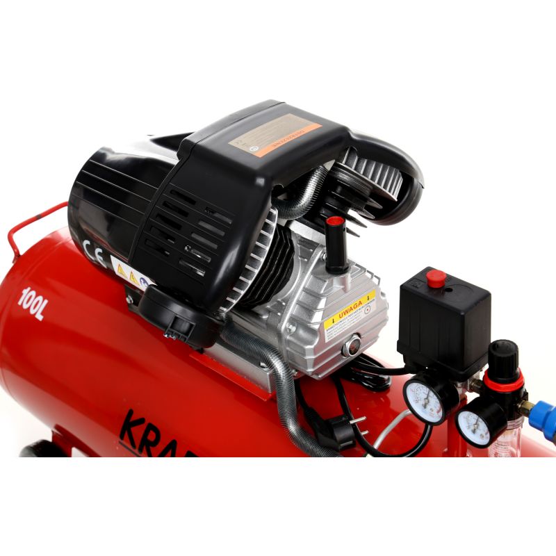 Olejový kompresor 100L 2 valce KD1480 + separátor