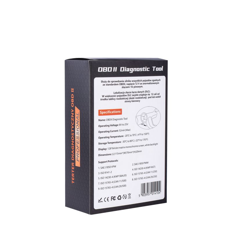 Skaner diagnostyczny obd ii KD5670