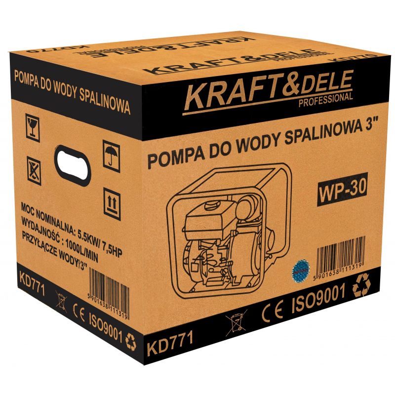 Motopompa pompa spalinowa 3" do wody 1000l/min KD771