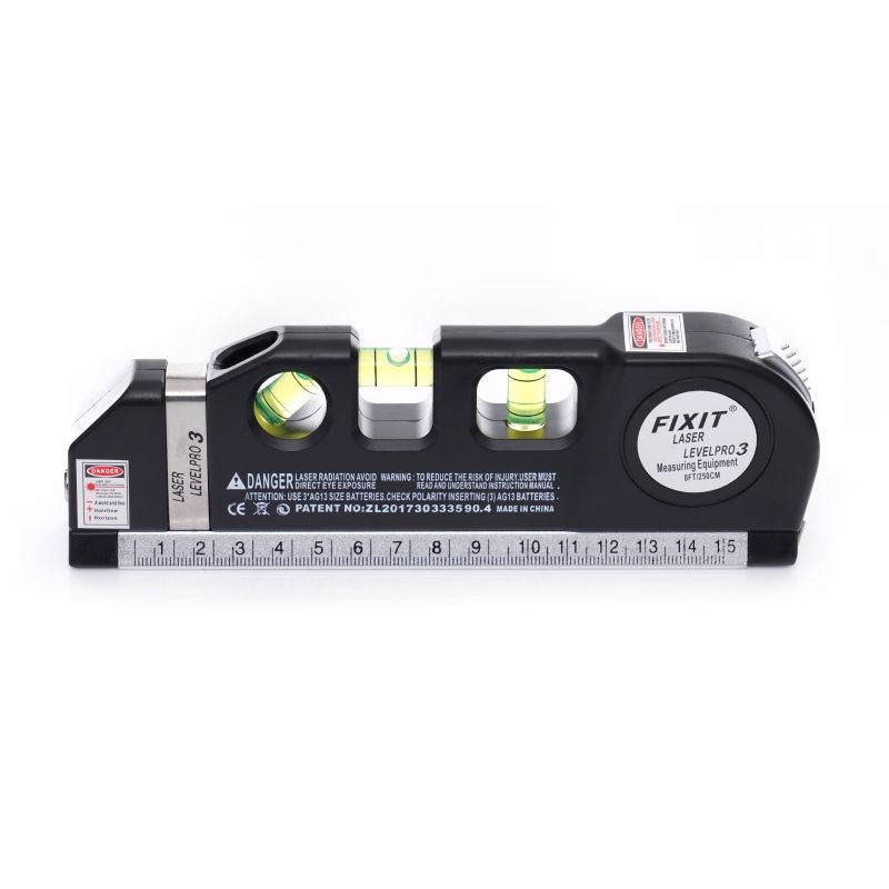 Poziomica laserowa z miarą 250cm KD10437