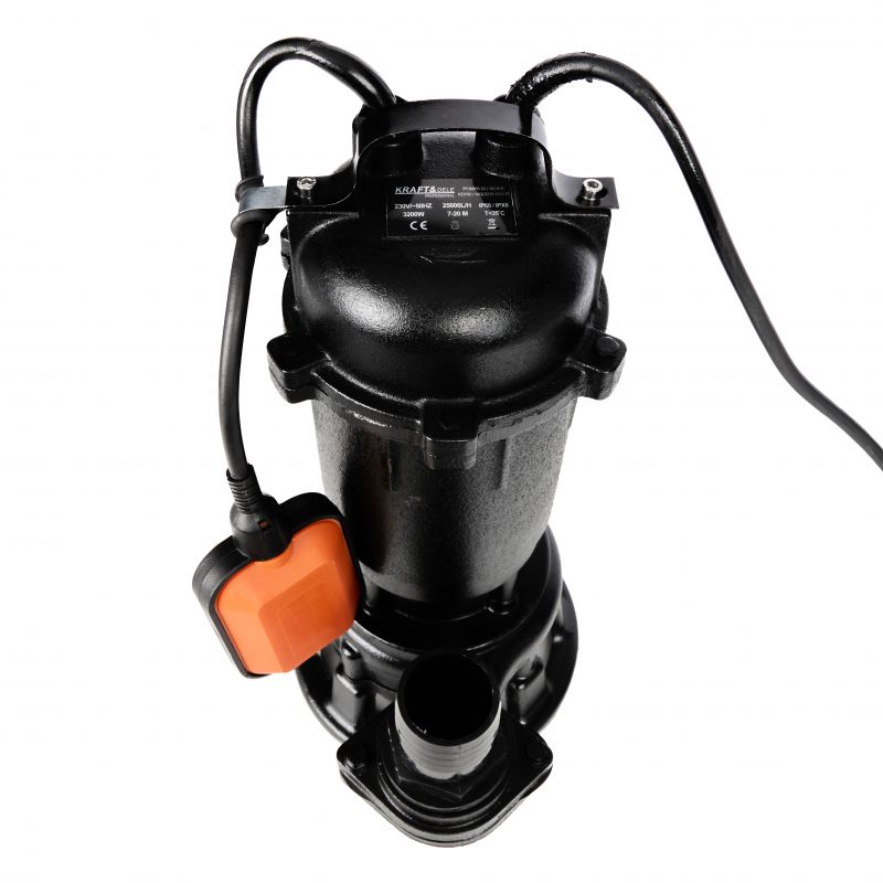 Pompa zatapialna do wody z rozdrabniaczem i pływakiem 3200W KD765