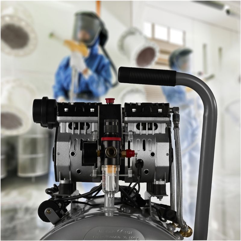 Kompresor bezolejowy 100L / 2 x 1500W KD1398