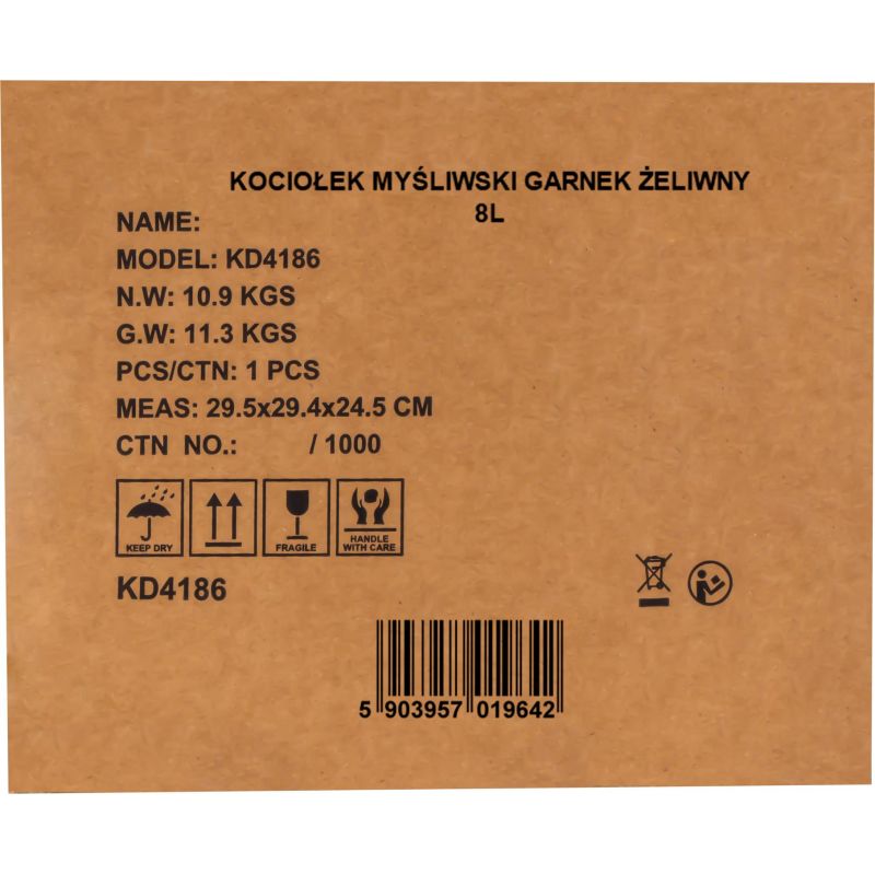 Lovecký kotol / liatinový kotol 8L KD4186