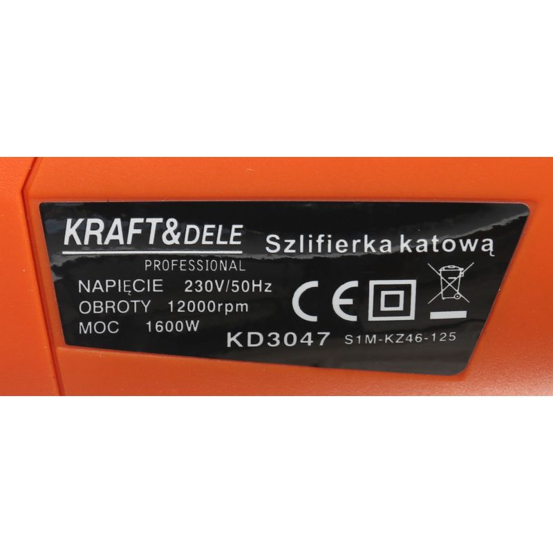 Szlifierka kątowa 1600W KD3047