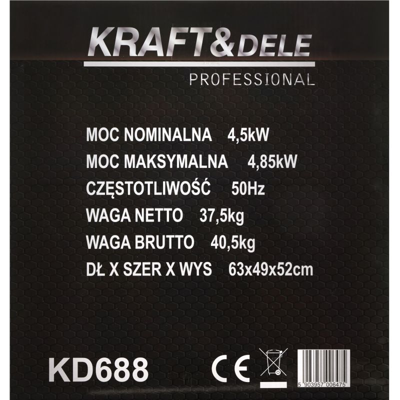 Invertorový generátor 4,5 kW / 4,85 kW KD688