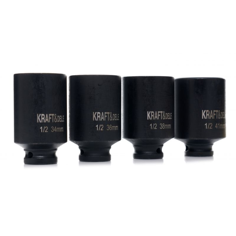 Nasadki udarowe 1/2" 6-KĄTNE 4 szt. KD11754