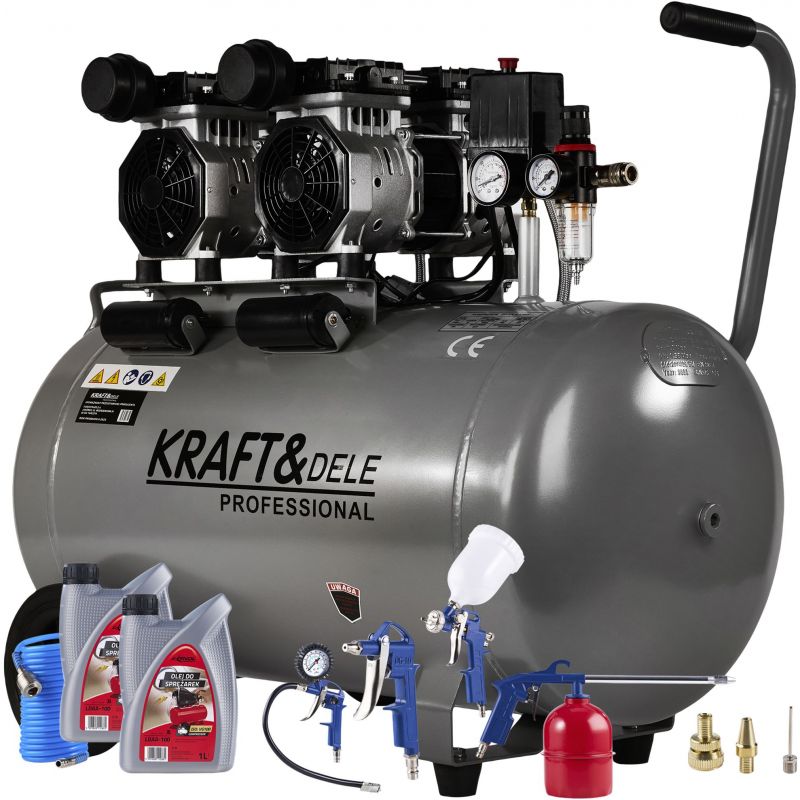Kompresor bezolejowy 100L / 2 x 1500W KD1398